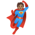 🦸🏽 superhero: medium skin tone display on Google